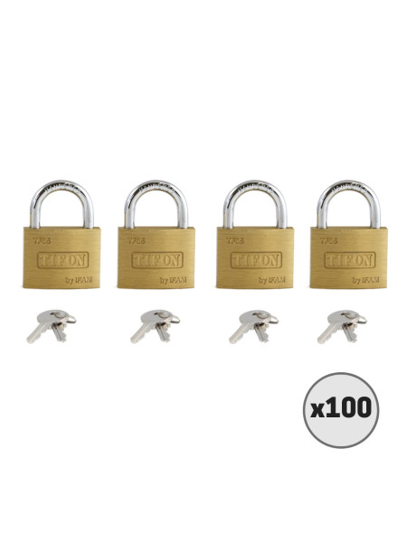 Lot de 100 cadenas IFAM TIFON TB 35 pour casiers et vestiaires