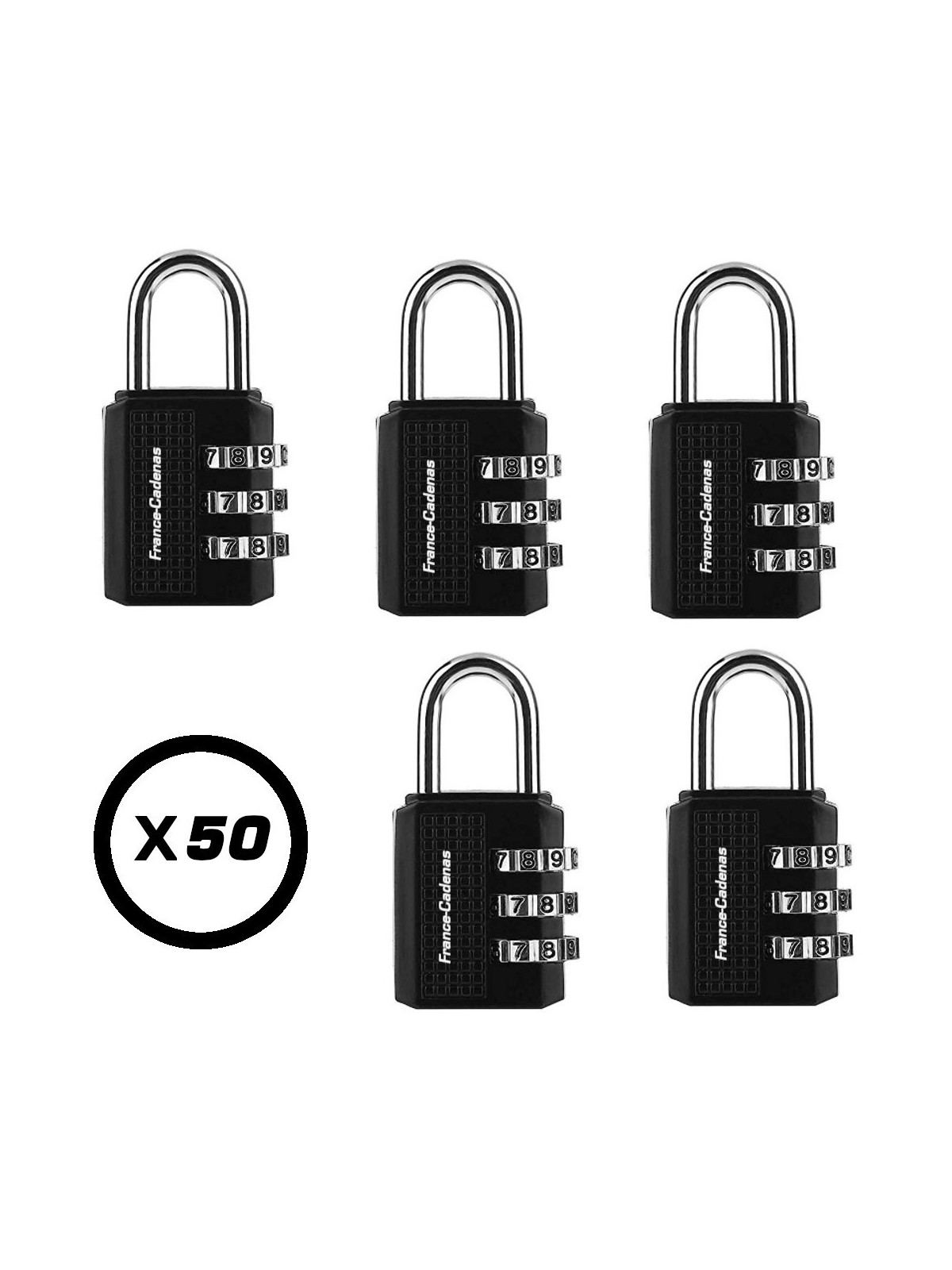 Combinaison de cadenas, cadenas de sécurité à 4 chiffres, [2 pack] serrure  de combinaison pour School Gym Suitcase Bagages