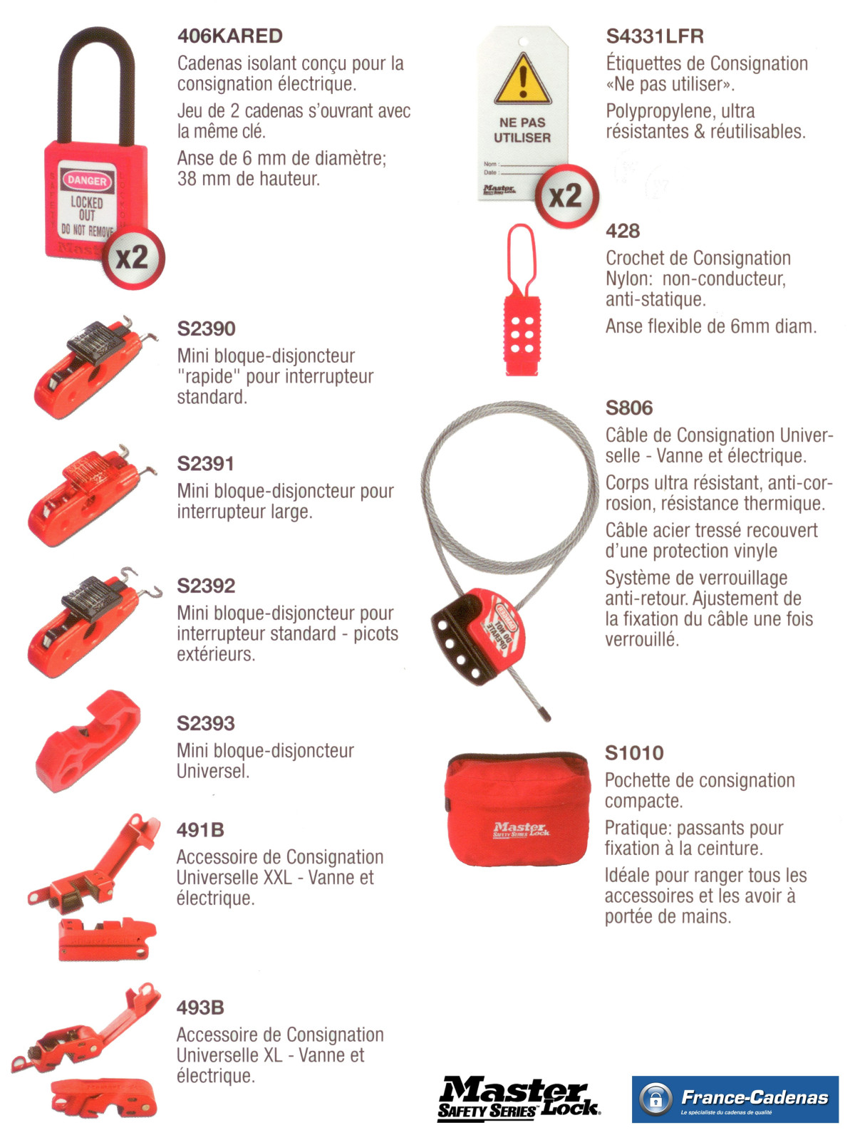 Kit d'accessoires de consignation électrique ACCKIT-FR