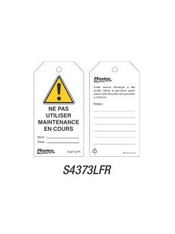 Lo de 6 Etiquettes Master Lock S4373LFR