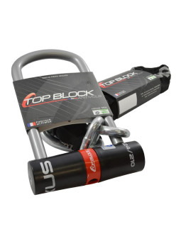 Pack Antivol U et chaîne TOP BLOCK NEXUS 104/120L homologué SRA