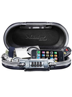 Mini-coffre portable à combinaison Master Lock 5900EURD ouvert