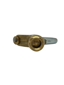 Cadenas d'artillerie THIRARD 29 coudé corps en laiton et anse en acier