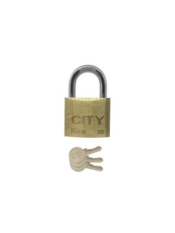 Cadenas à clé en laiton universel ISEO CITY 35